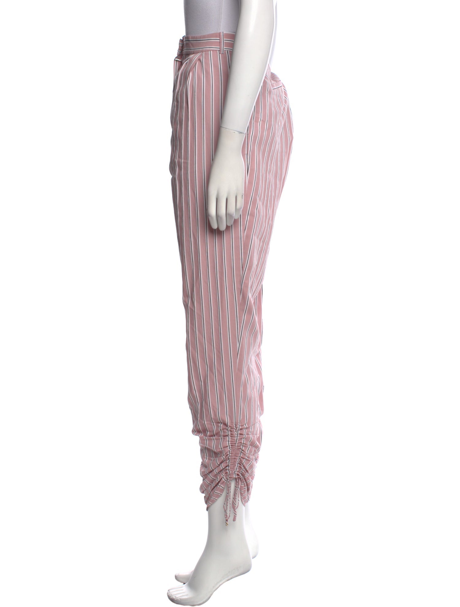 Tibi Striped Skinny Leg Pants