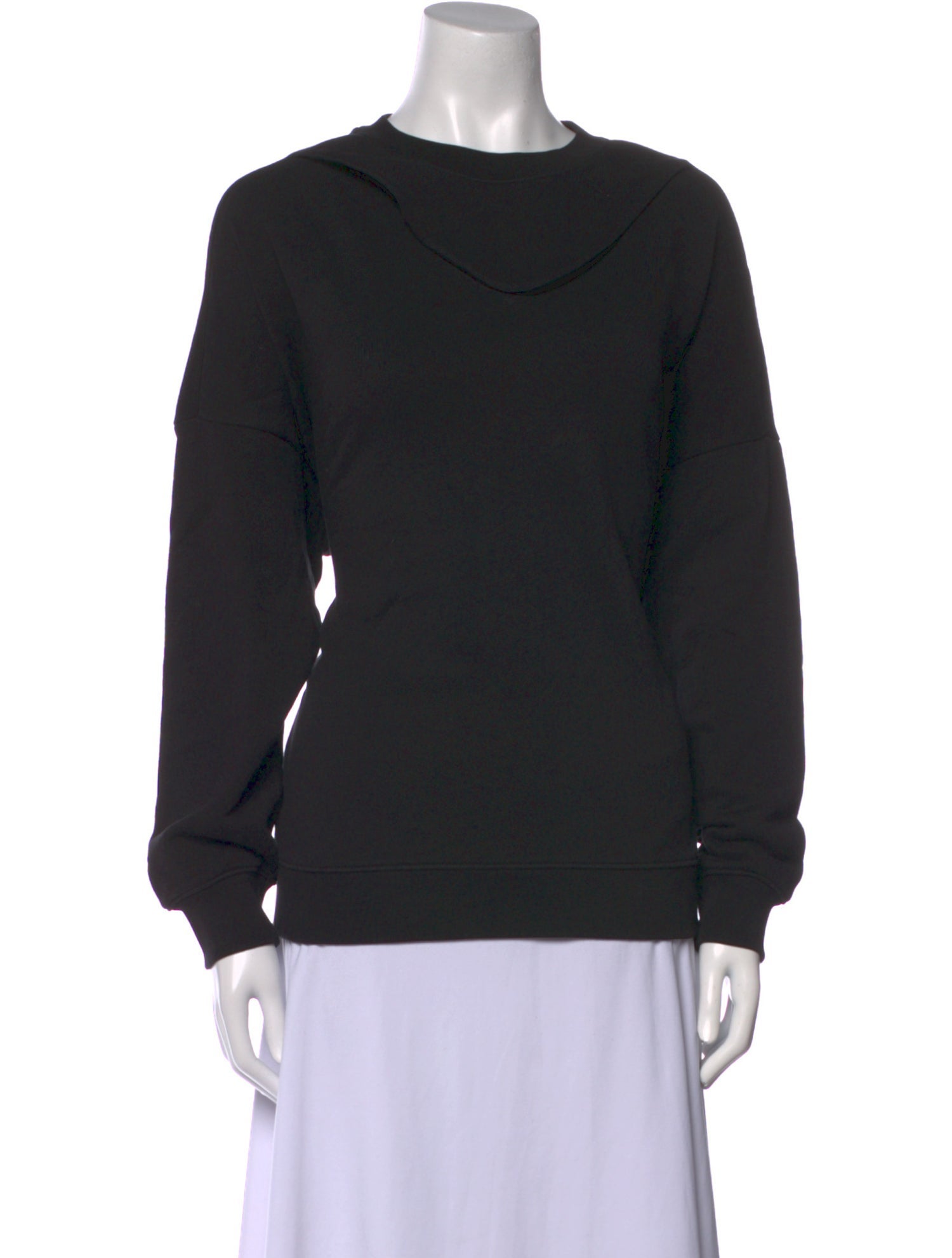 Tibi Cowl Neck Long Sleeve Sweatshirt