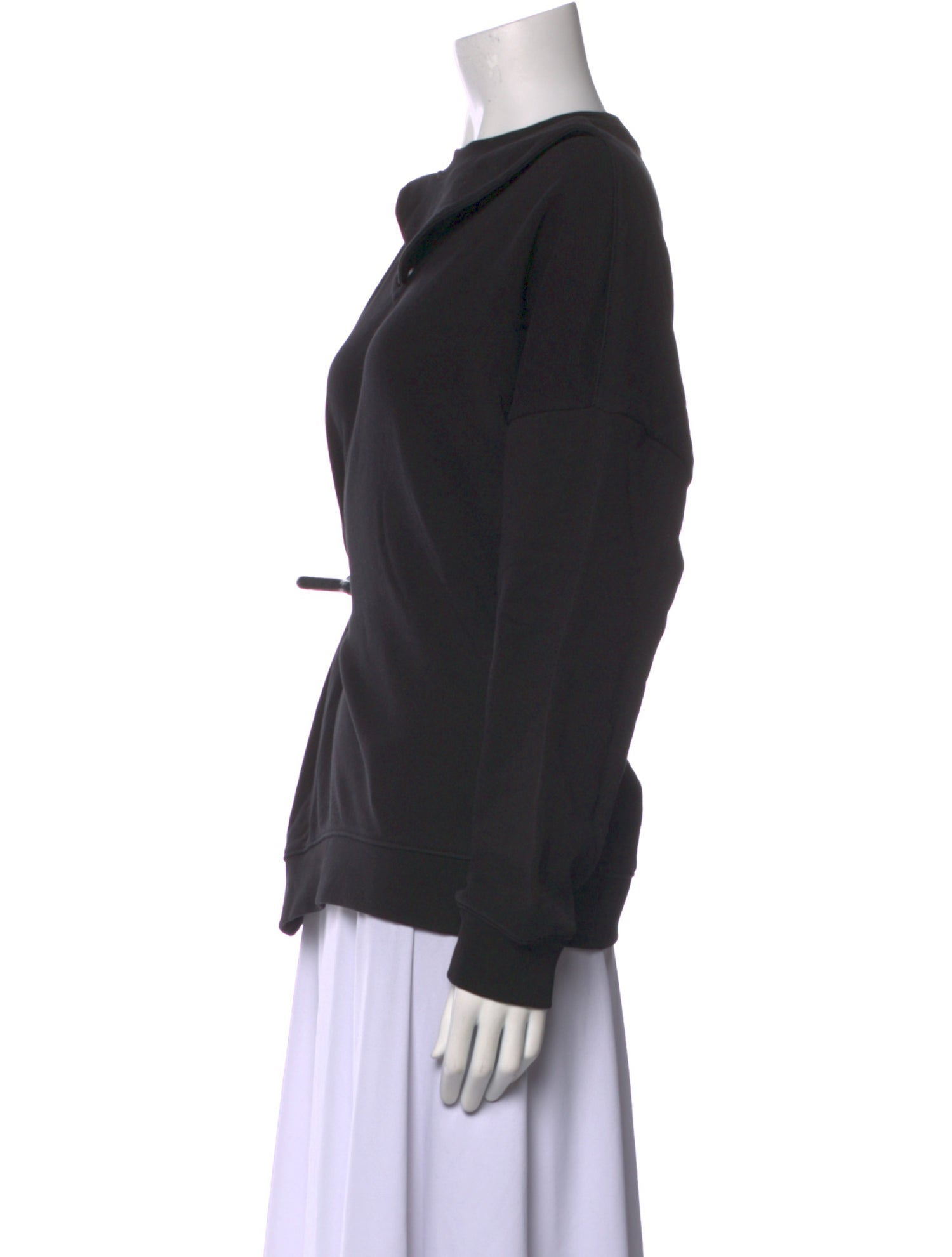 Tibi Cowl Neck Long Sleeve Sweatshirt