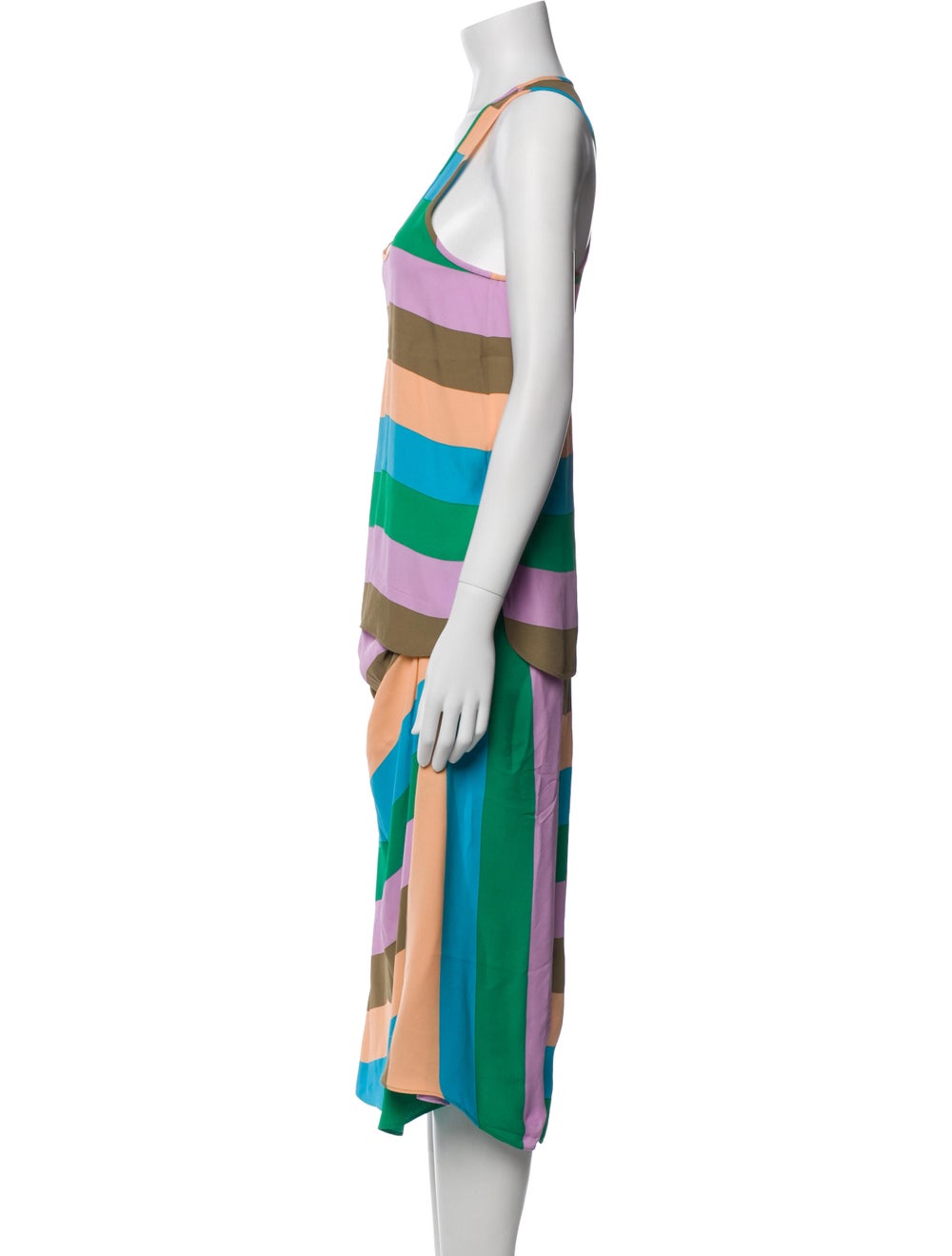 Tibi Two-Piece Skirt Set Colorblock Pattern - image 2