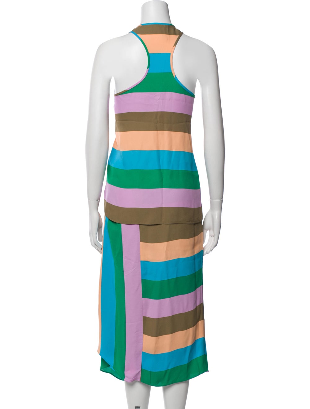 Tibi Two-Piece Skirt Set Colorblock Pattern - image 3