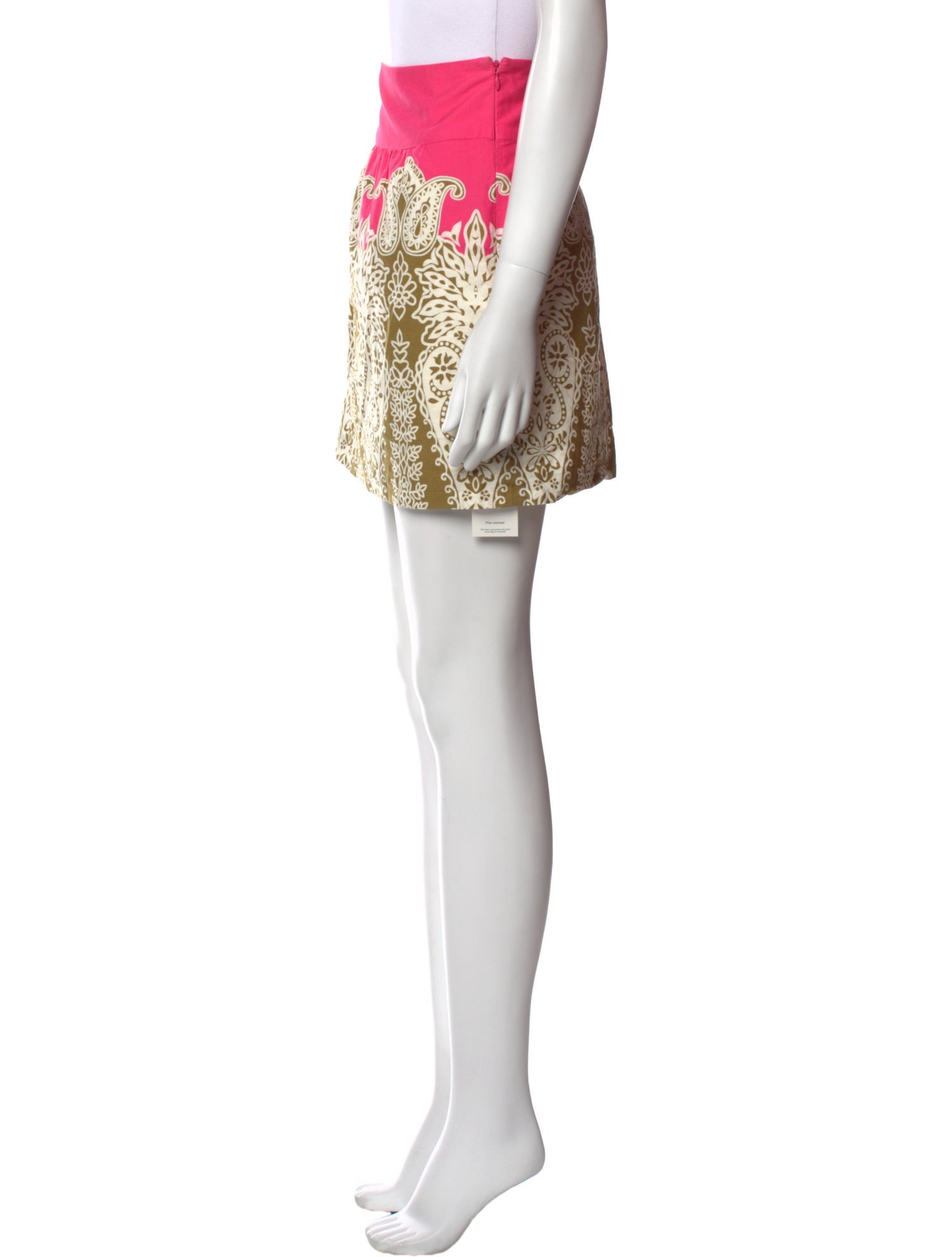 Tibi Printed Mini Skirt