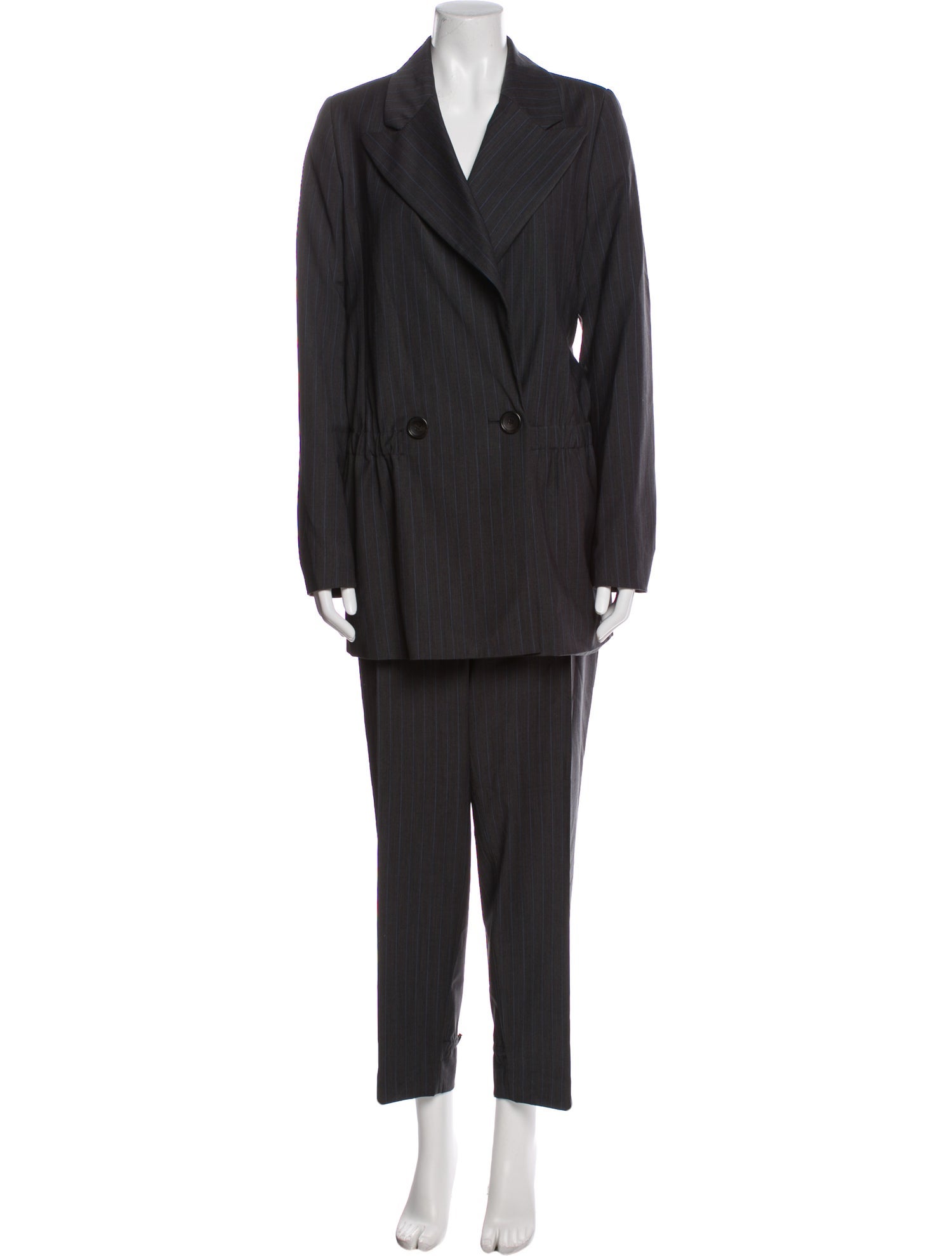 Tibi Wool Striped Pantsuit