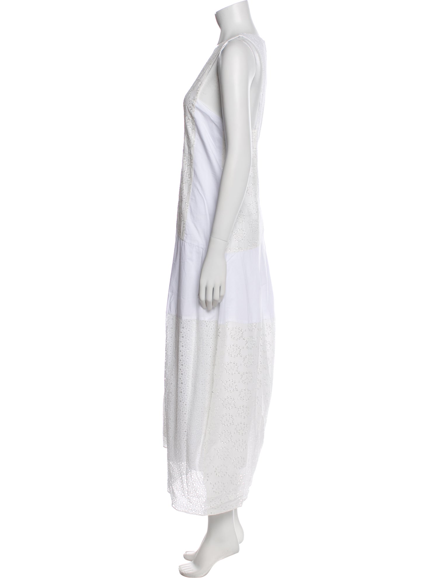 Tibi V-Neck Long Dress