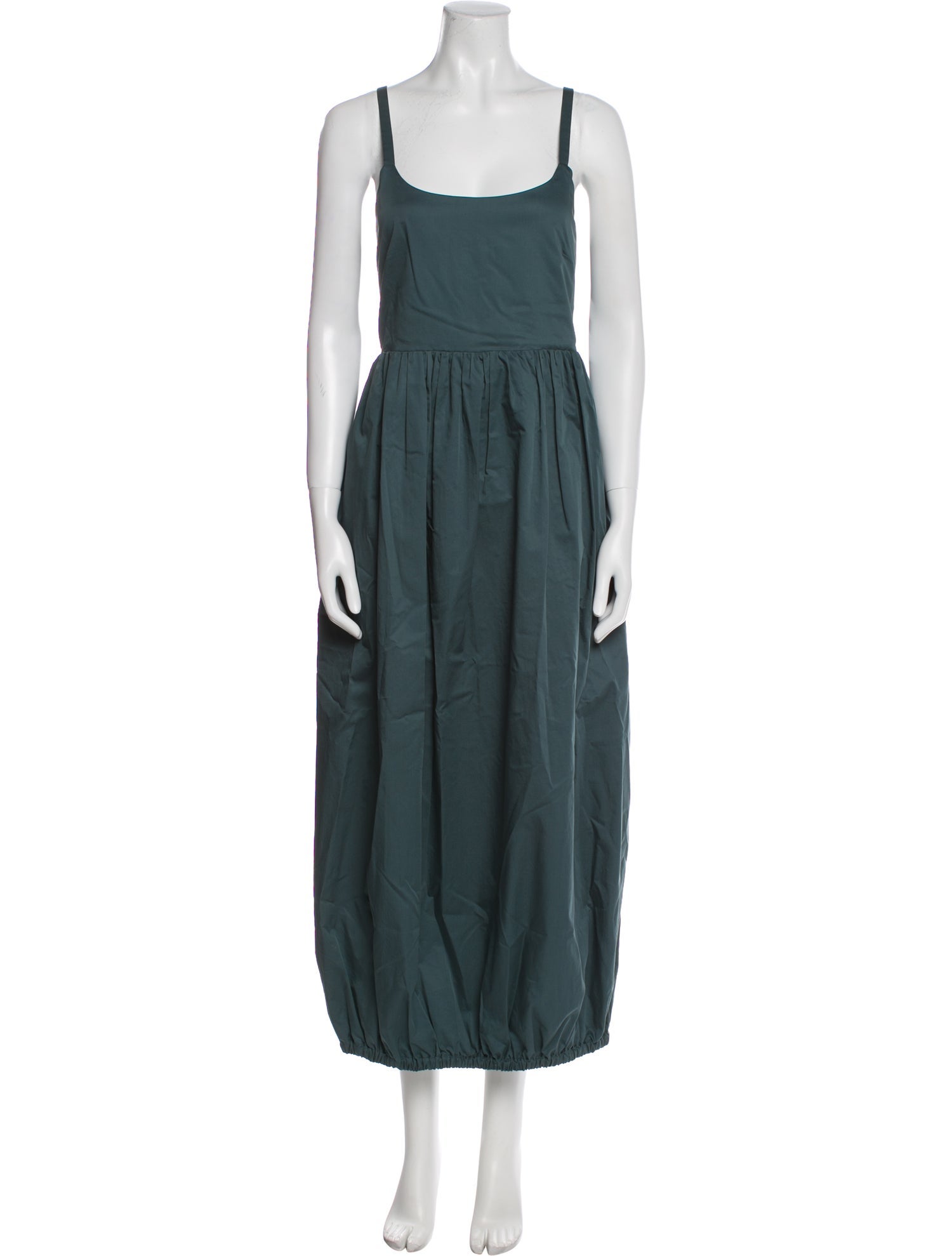 Tibi Square Neckline Long Dress