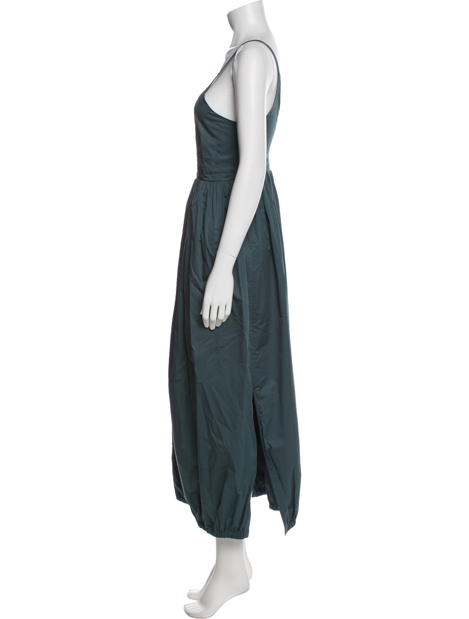 Tibi Square Neckline Long Dress