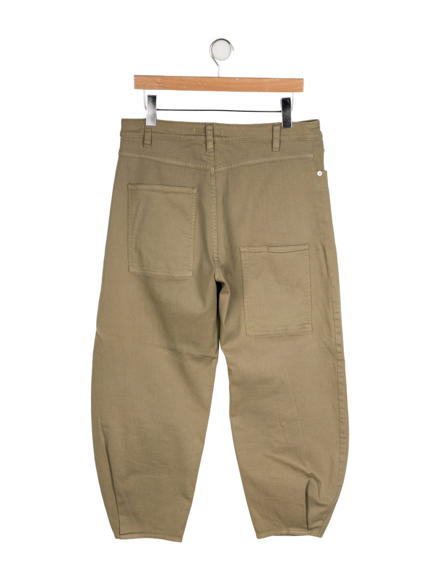 Tibi High-Rise Straight Leg Jeans