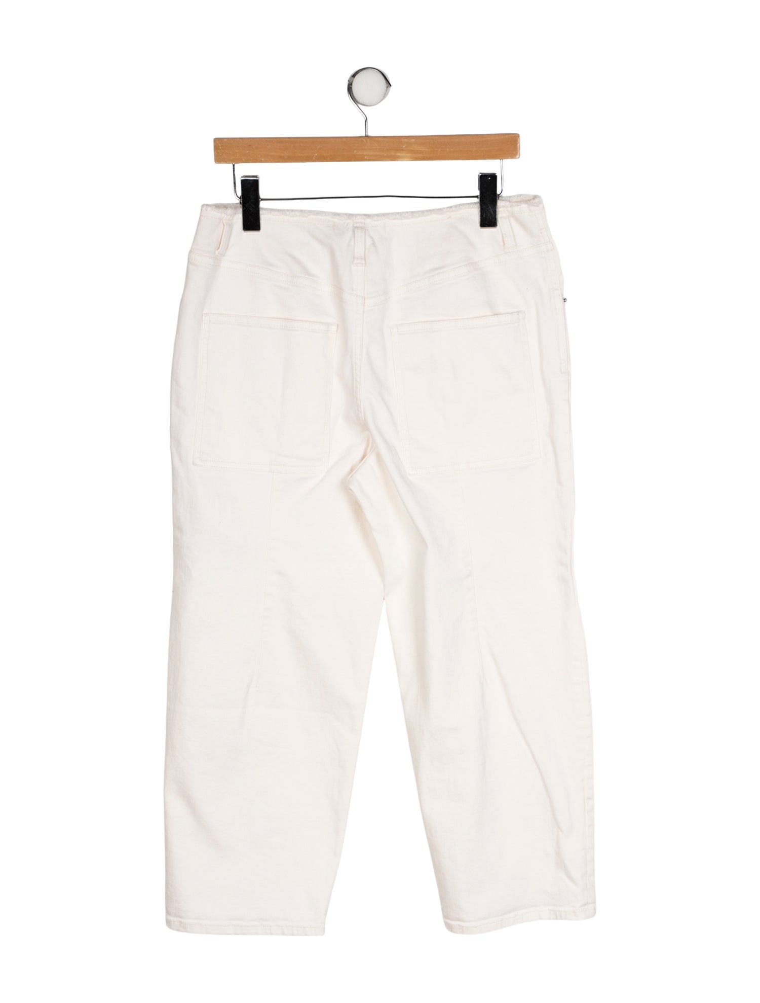 Tibi High-Rise Straight Leg Jeans