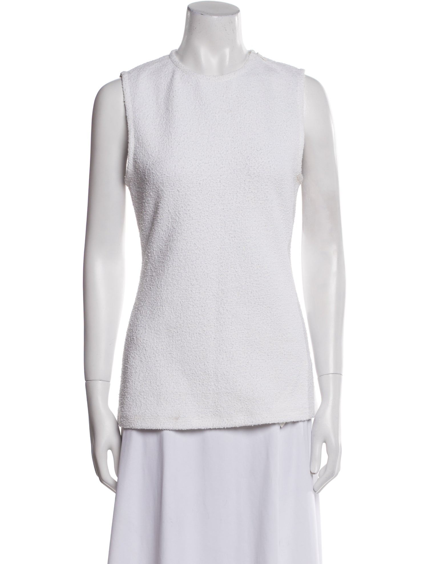 Tibi Crew Neck Sleeveless Top