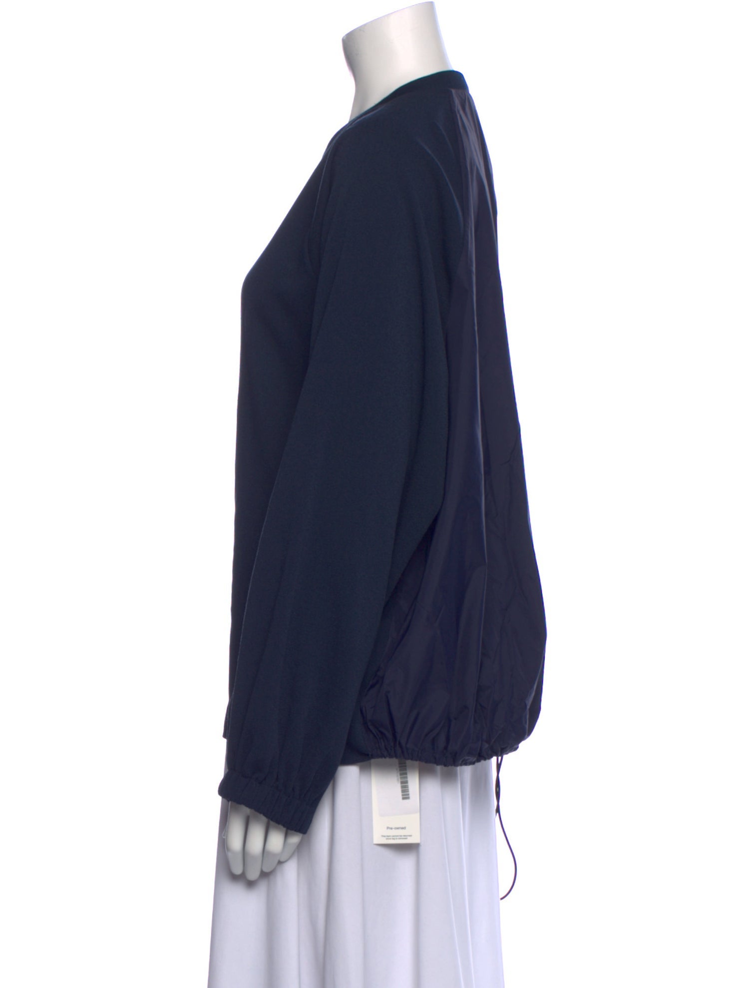 Tibi Crew Neck Long Sleeve Sweatshirt