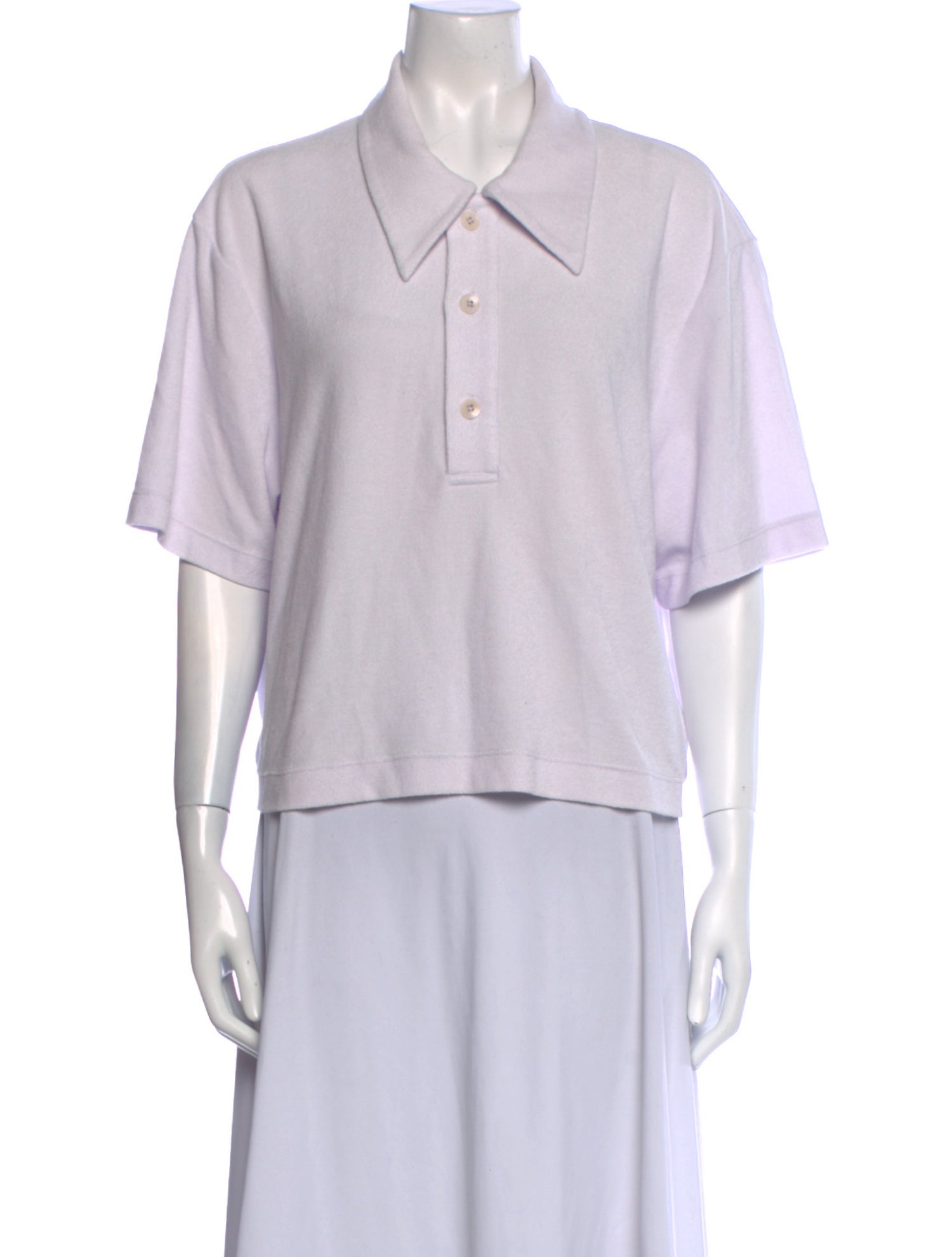 Tibi Short Sleeve Polo