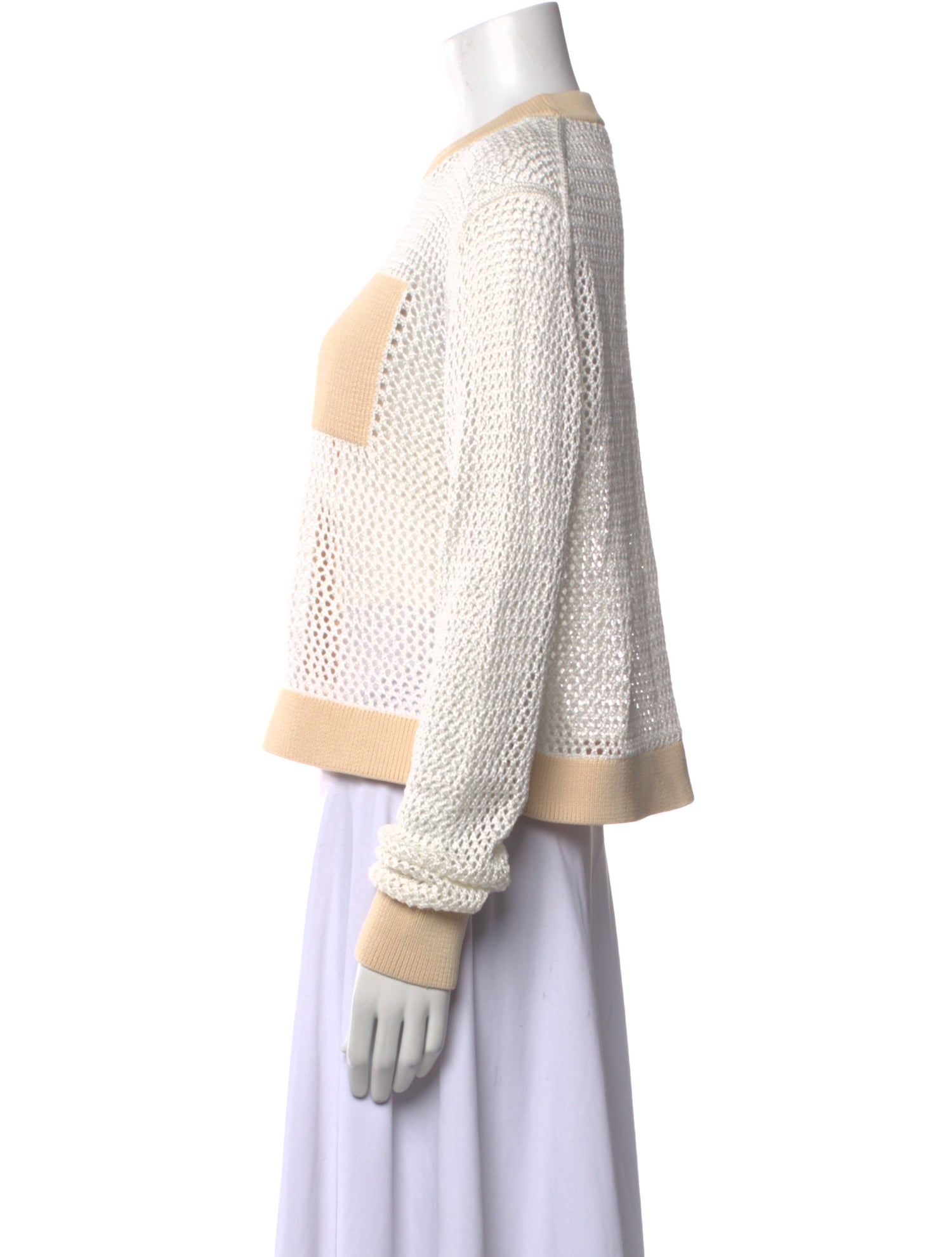 Tibi Printed Crew Neck Sweater