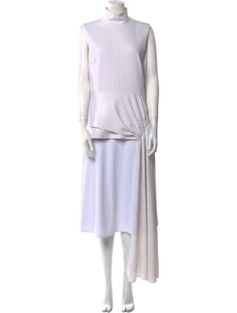 Tibi Mock Neck Sleeveless Tunic