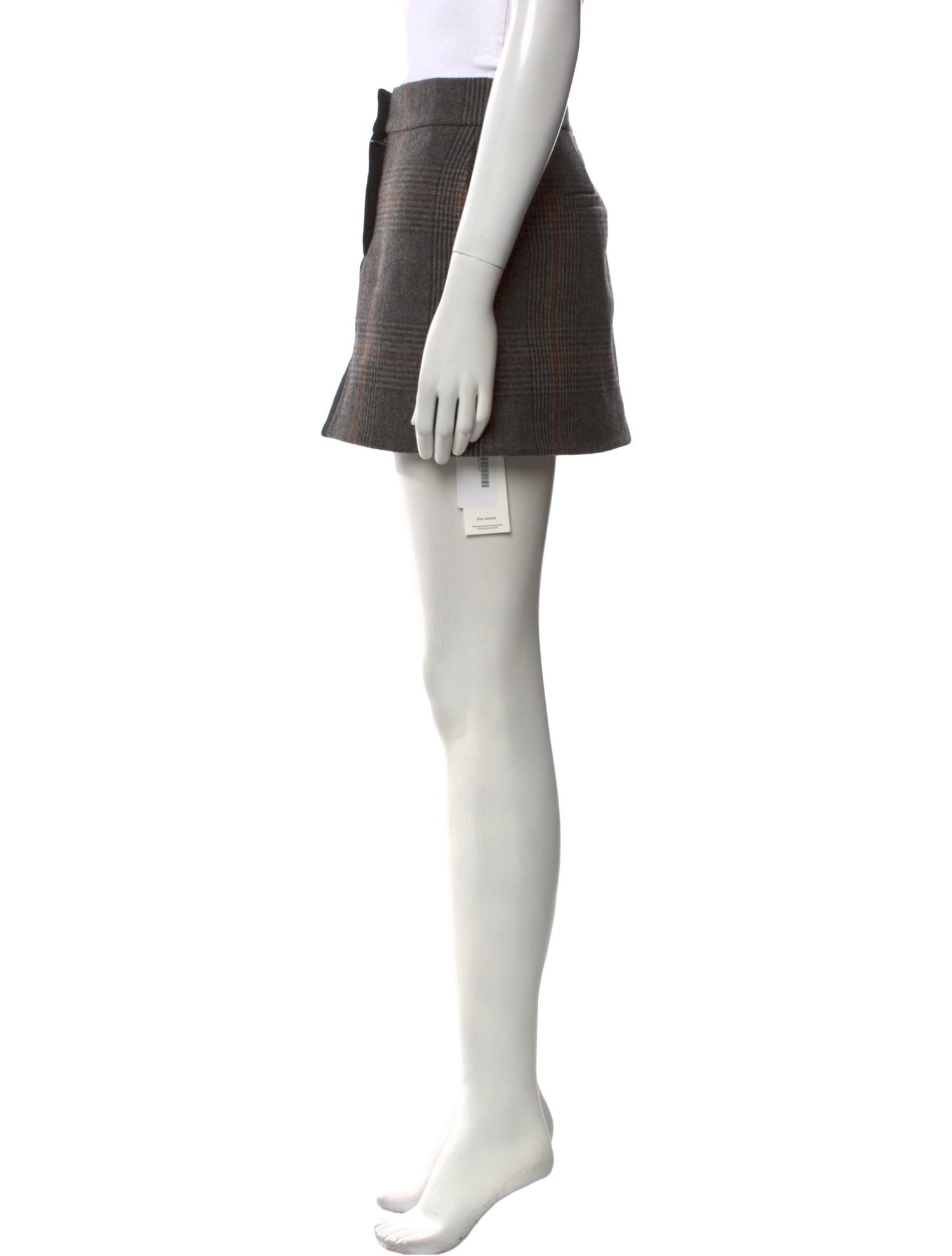 Tibi Wool Mini Skirt