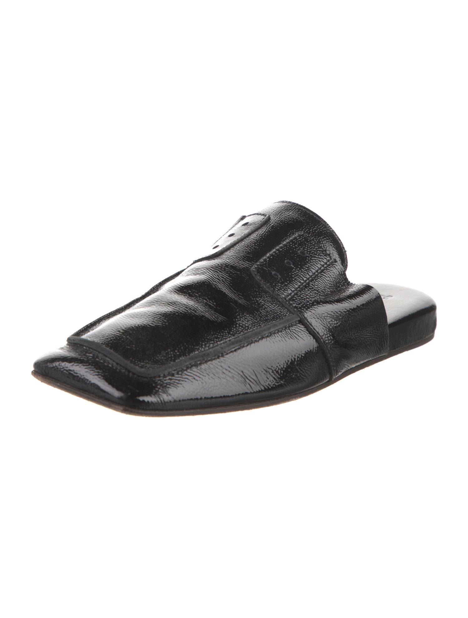 Tibi Patent Leather Mules