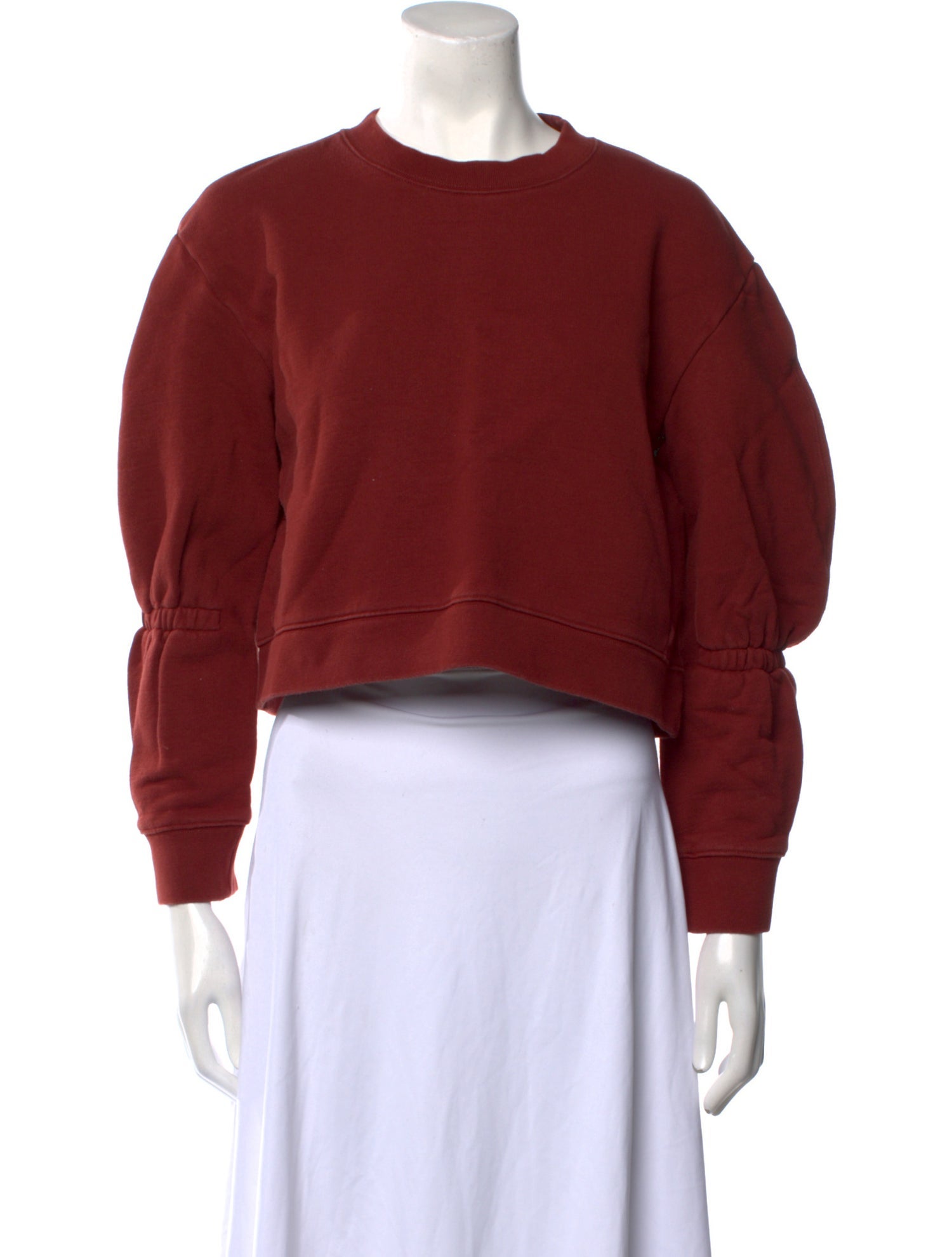 Tibi Crew Neck Long Sleeve Sweatshirt
