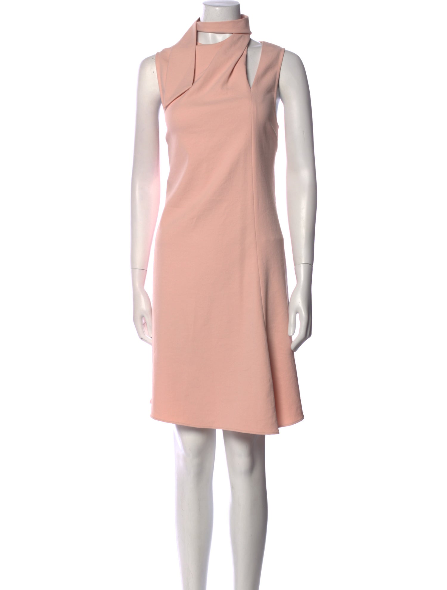 Tibi Mock Neck Knee-Length Dress
