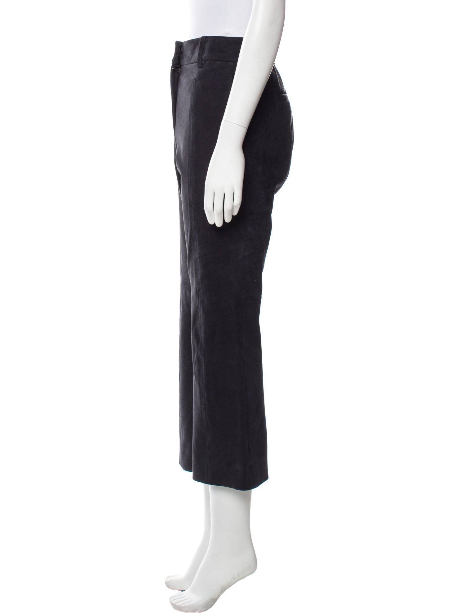 Tibi Lamb Leather Wide Leg Pants
