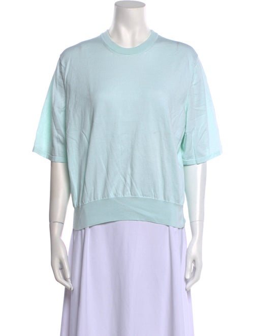 Tibi Crew Neck Short Sleeve T-Shirt