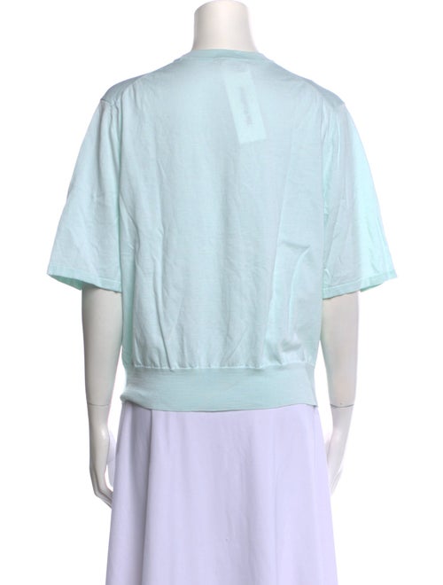 Tibi Crew Neck Short Sleeve T-Shirt
