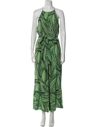 Tibi Silk Printed Jumpsuit
