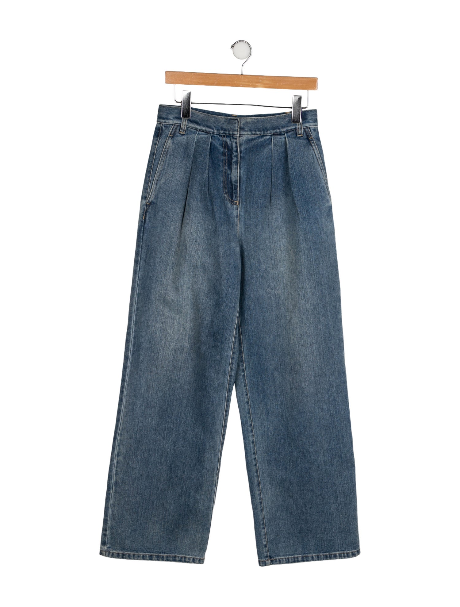 Tibi High-Rise Wide Leg Jeans