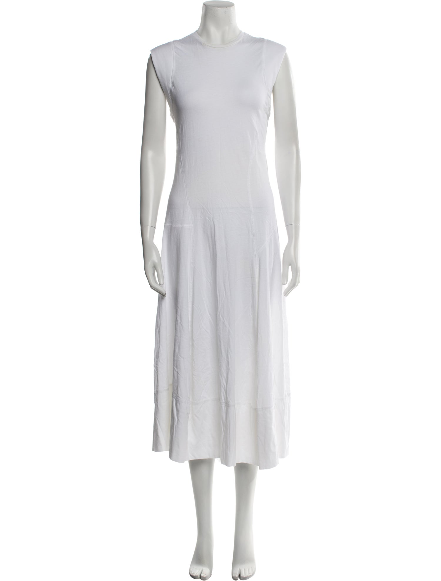 Tibi Crew Neck Long Dress