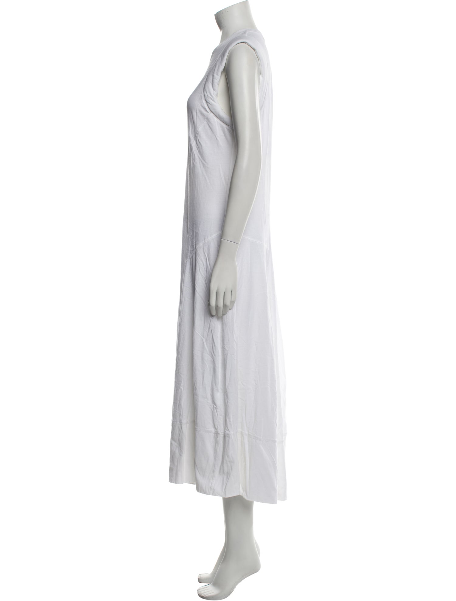 Tibi Crew Neck Long Dress