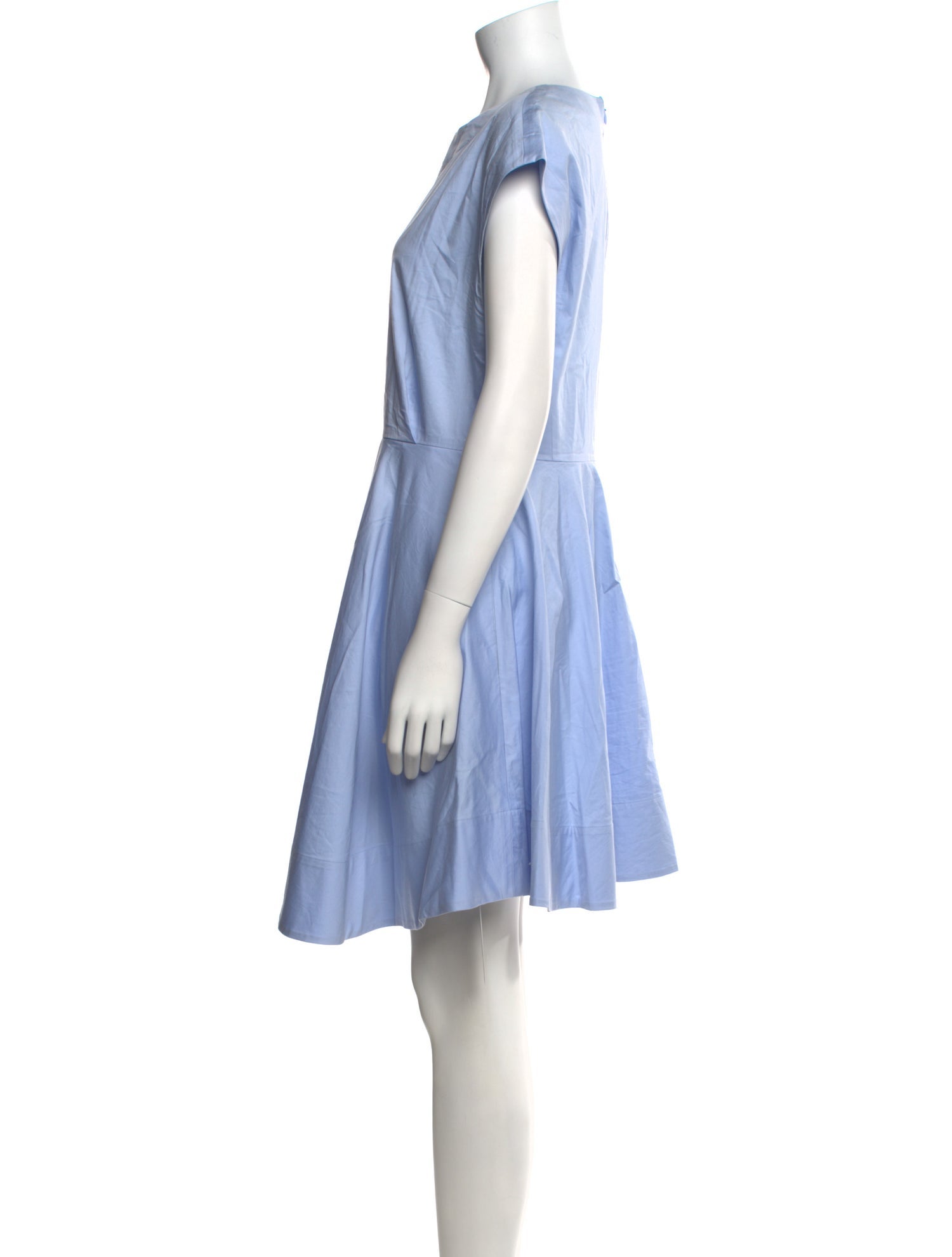 Tibi Crew Neck Knee-Length Dress