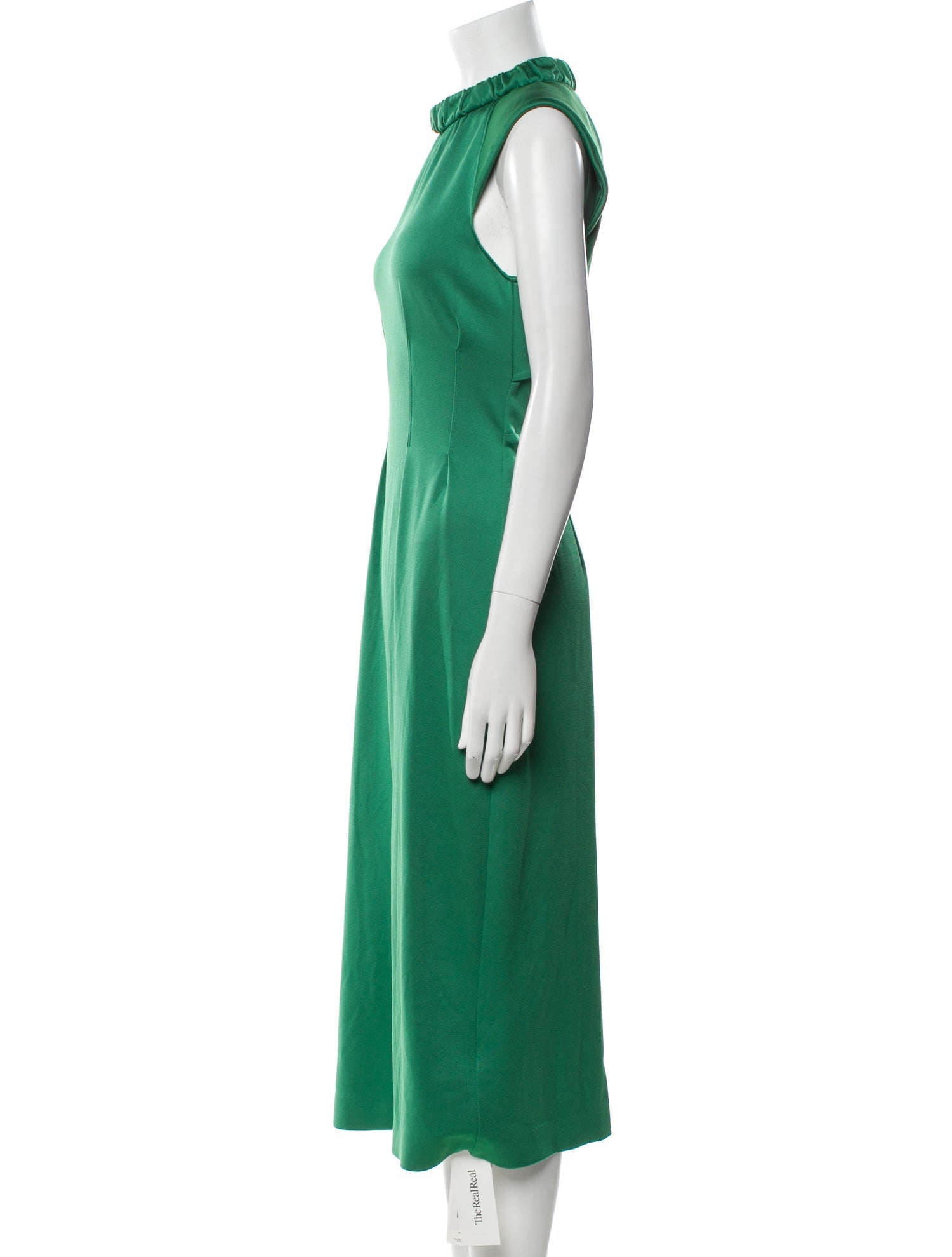 Tibi Mock Neck Midi Length Dress