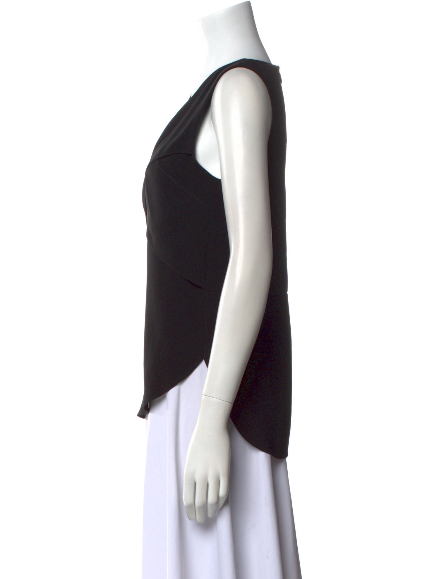 Tibi Silk V-Neck Top