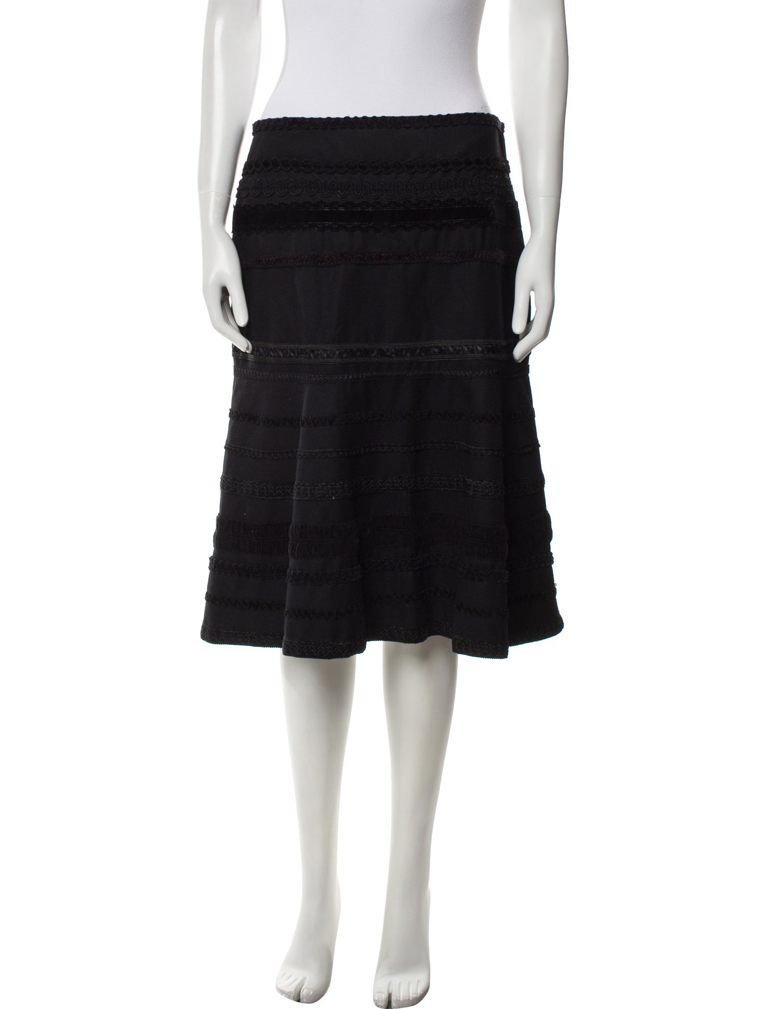 Tibi Wool Knee-Length Skirt
