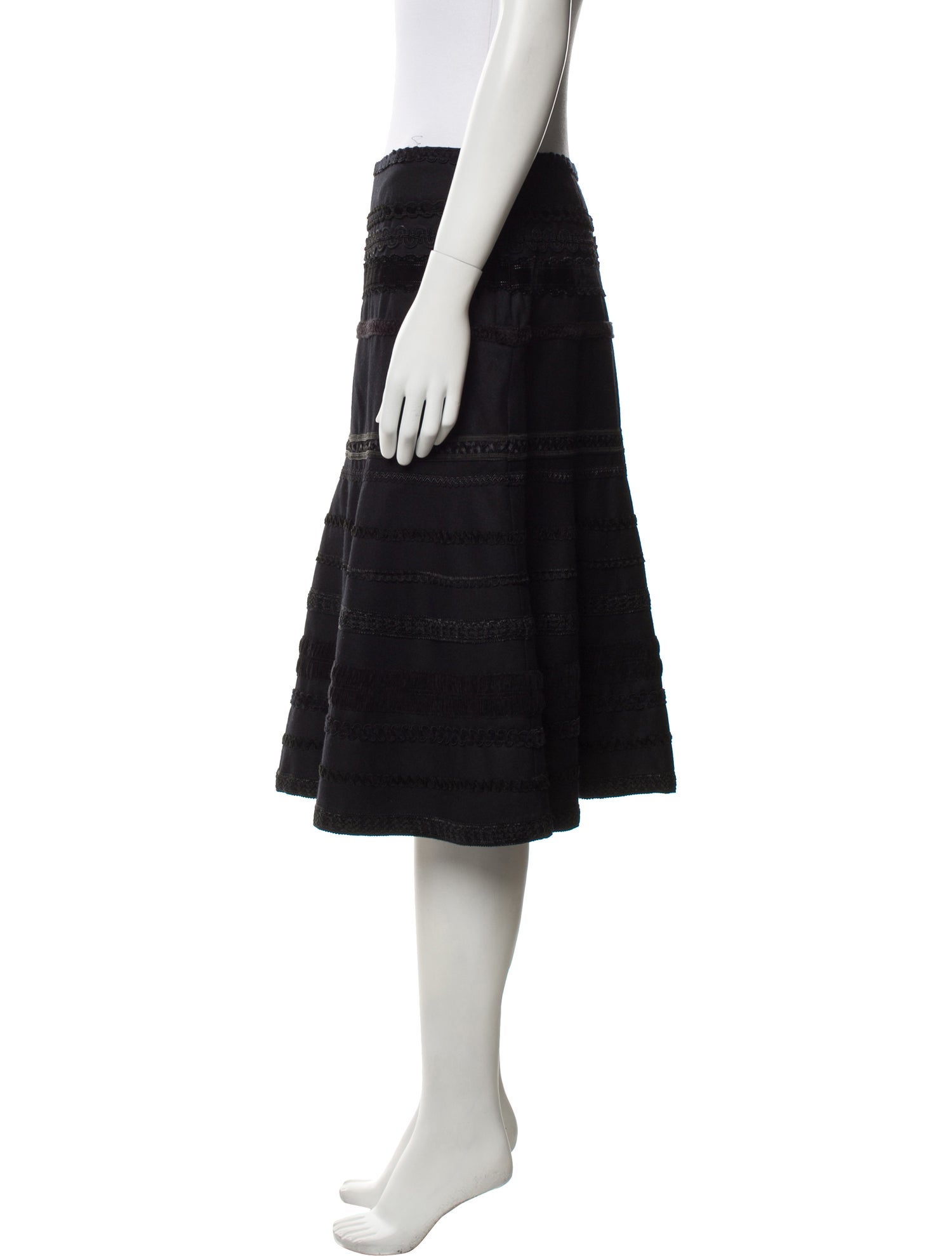 Tibi Wool Knee-Length Skirt
