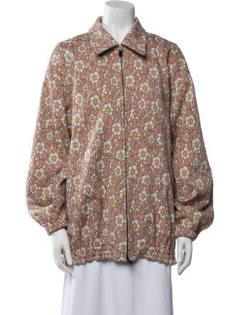 Tibi Floral Print Jacket