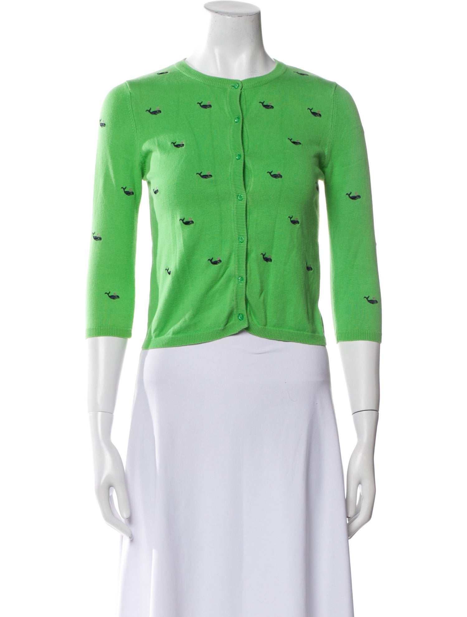 Tibi Printed Crew Neck Sweater