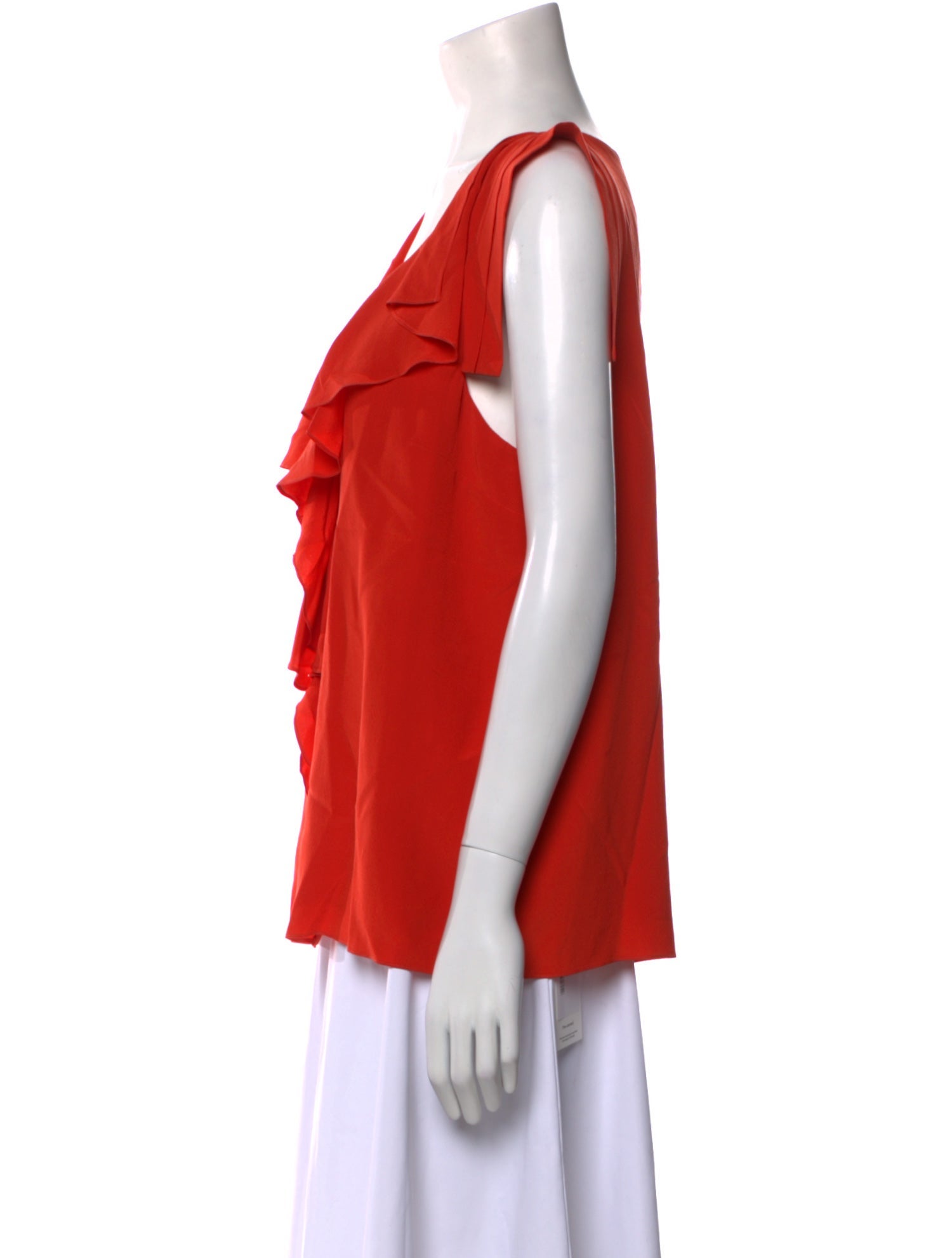 Tibi Silk V-Neck Blouse