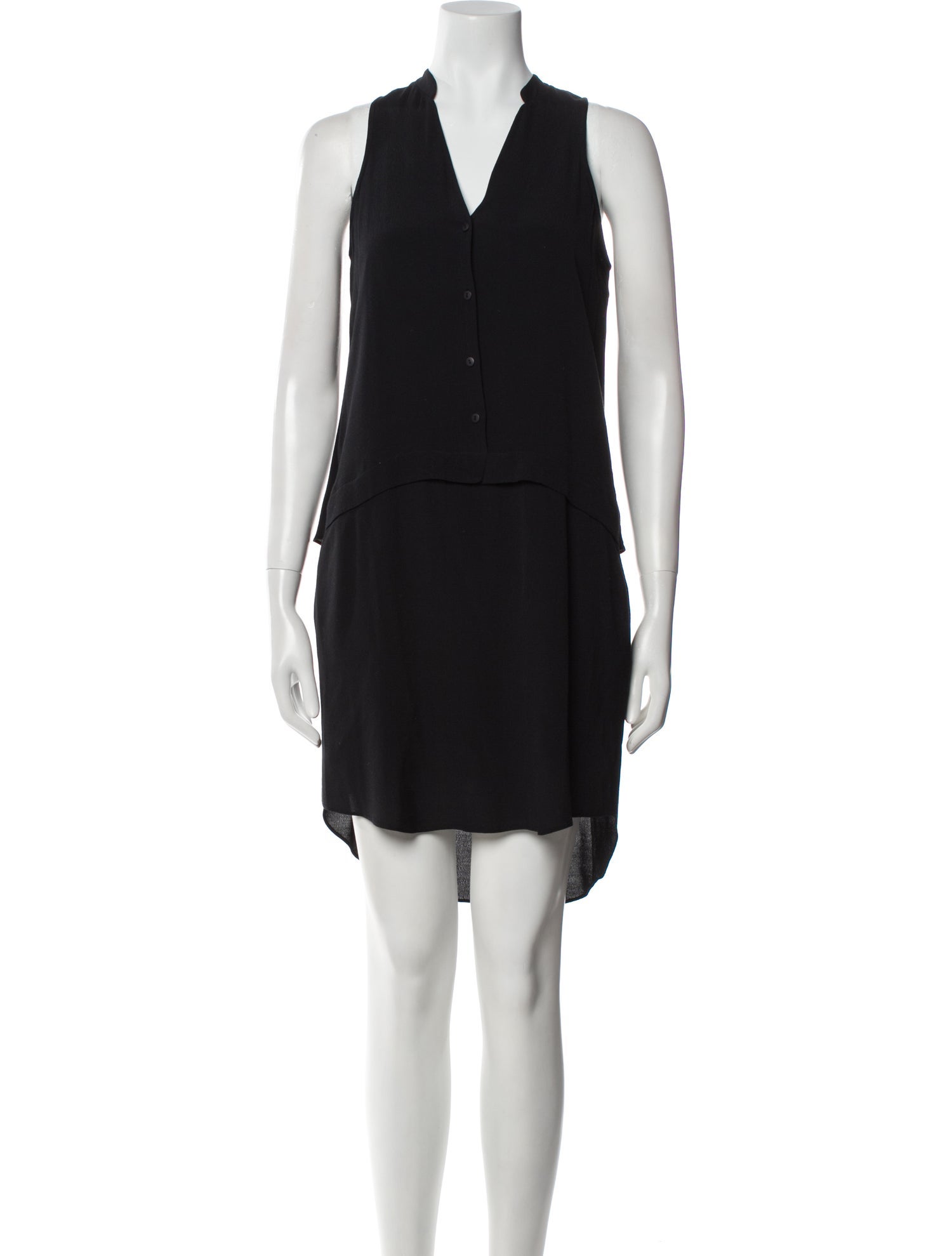 Tibi V-Neck Knee-Length Dress