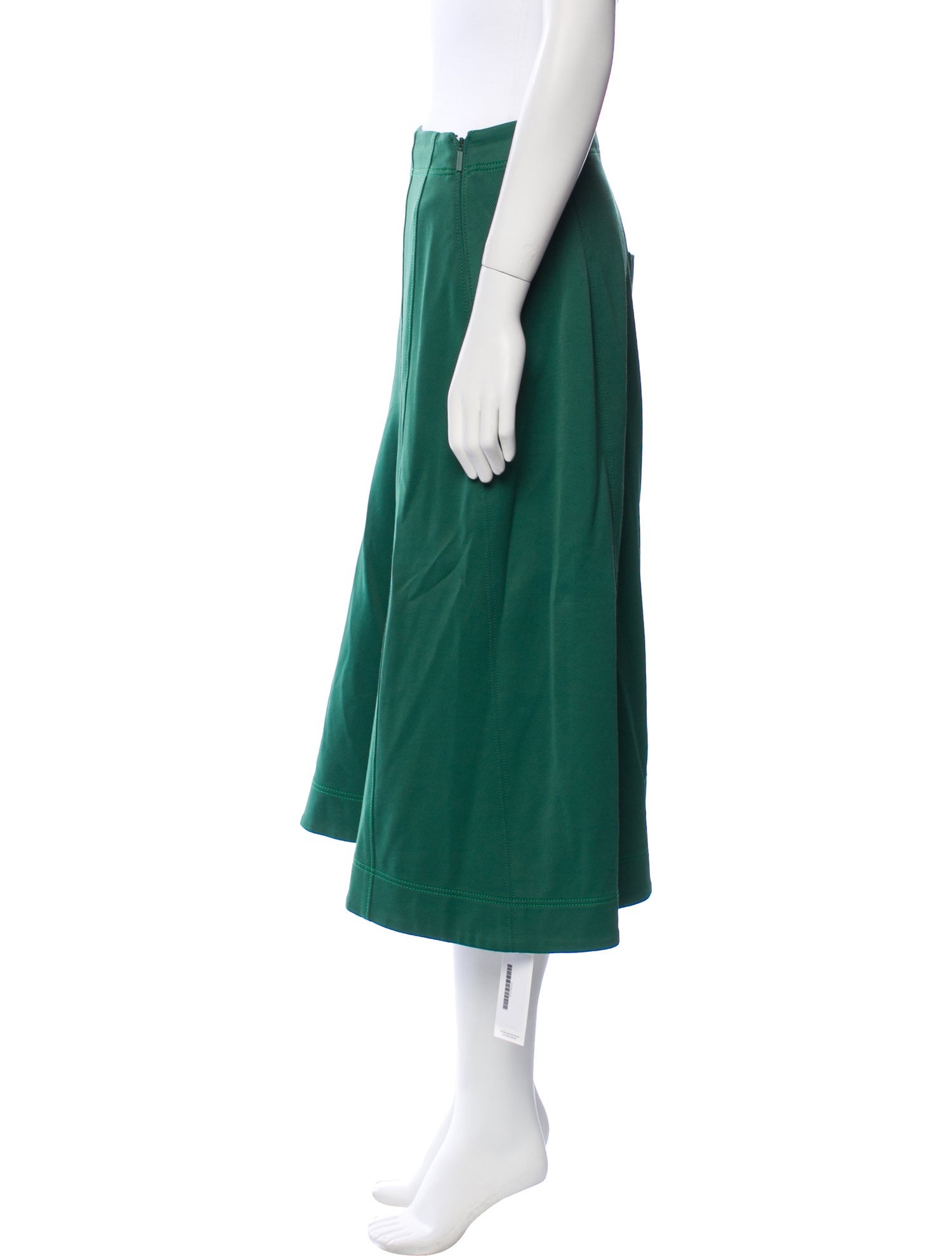 Tibi Embroidered Accent Midi Length Skirt