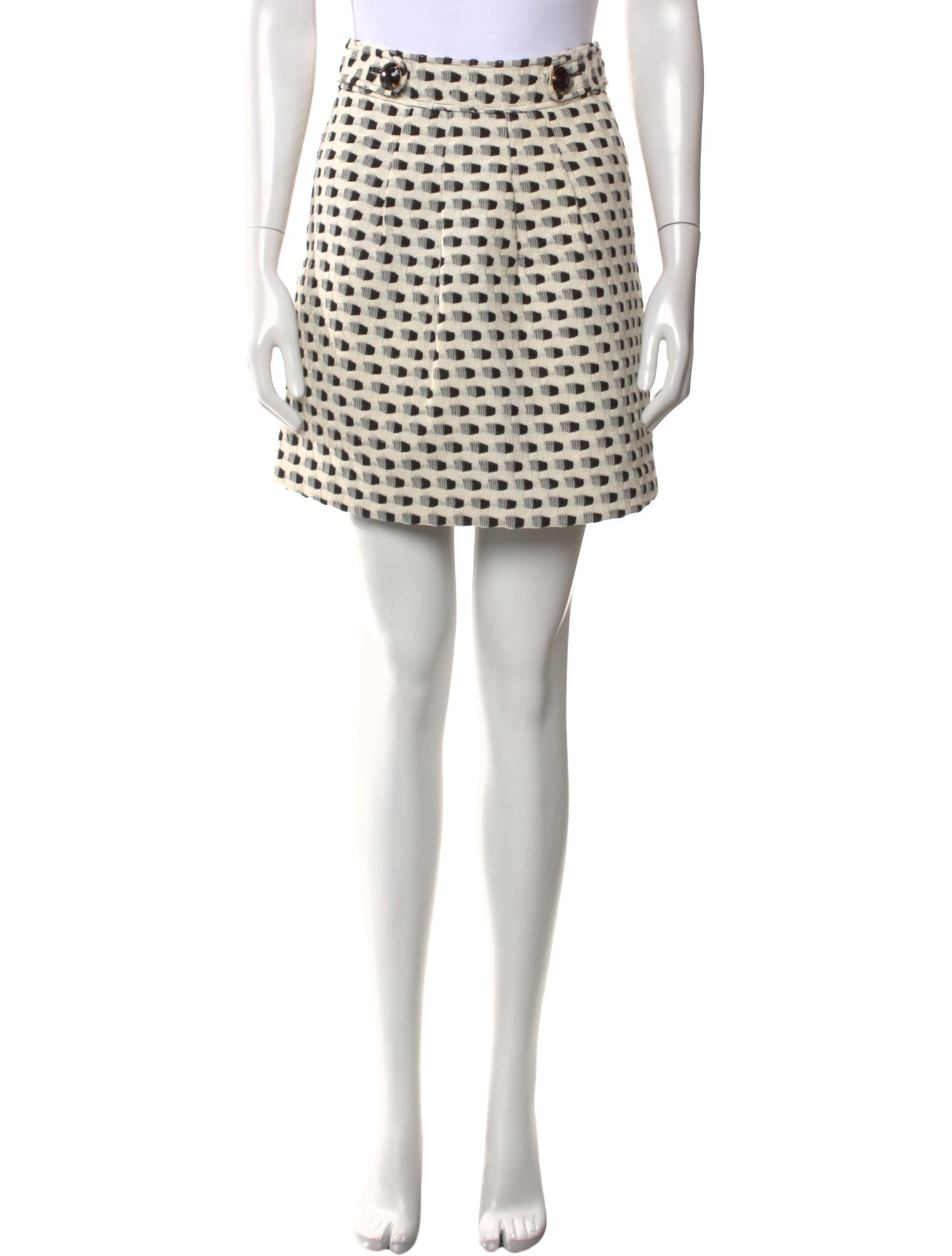 Tibi Printed Mini Skirt