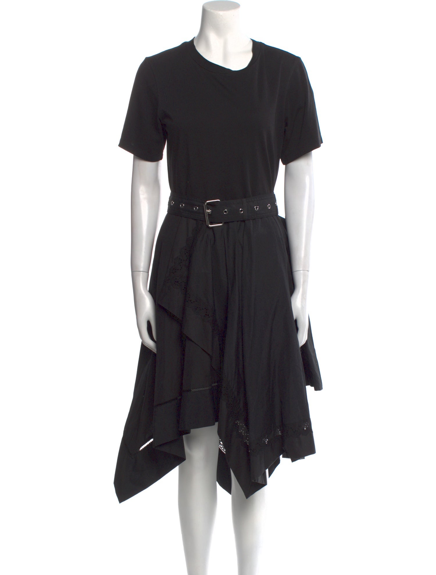 Tibi Crew Neck Long Dress