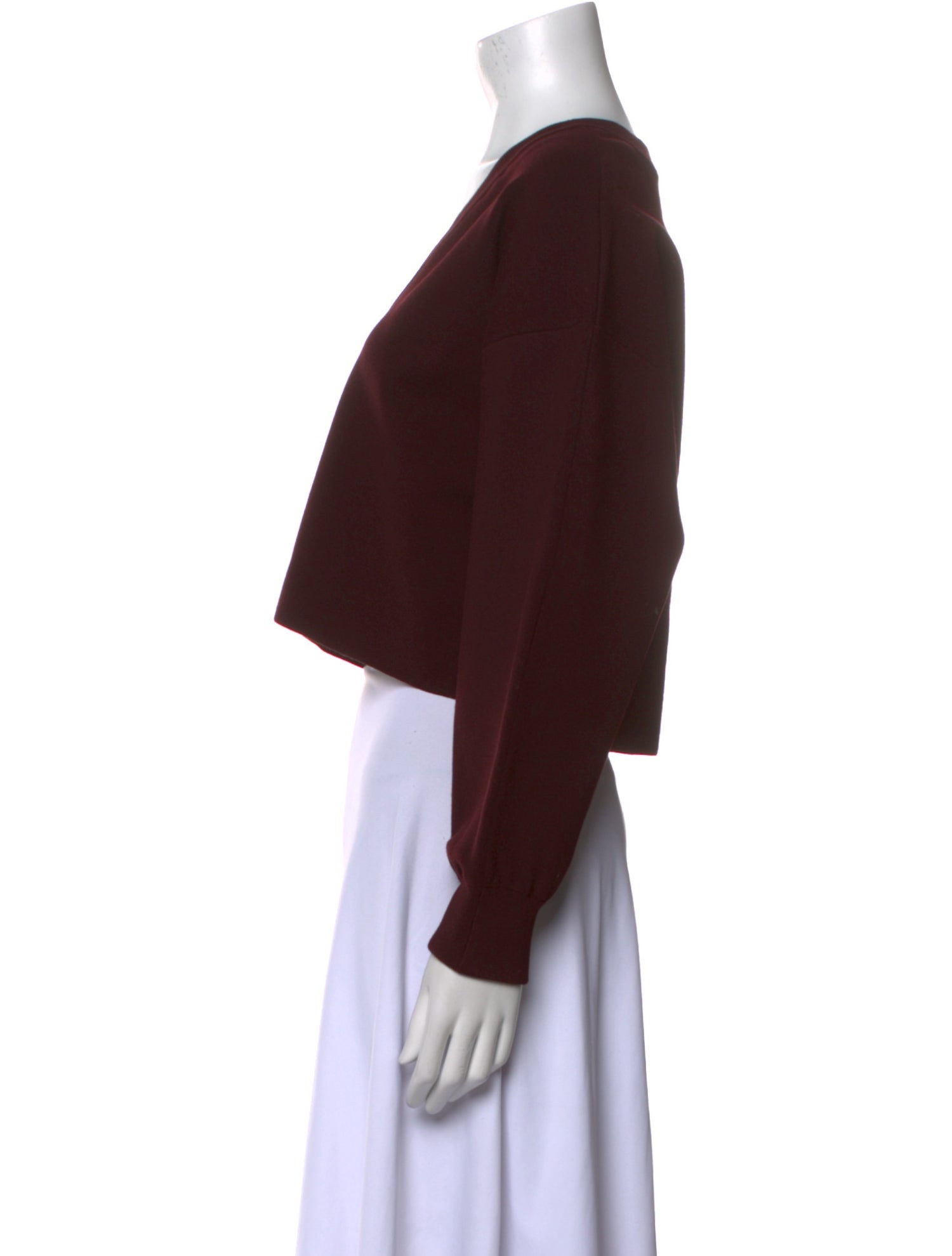 Tibi Wool V-Neck Crop Top