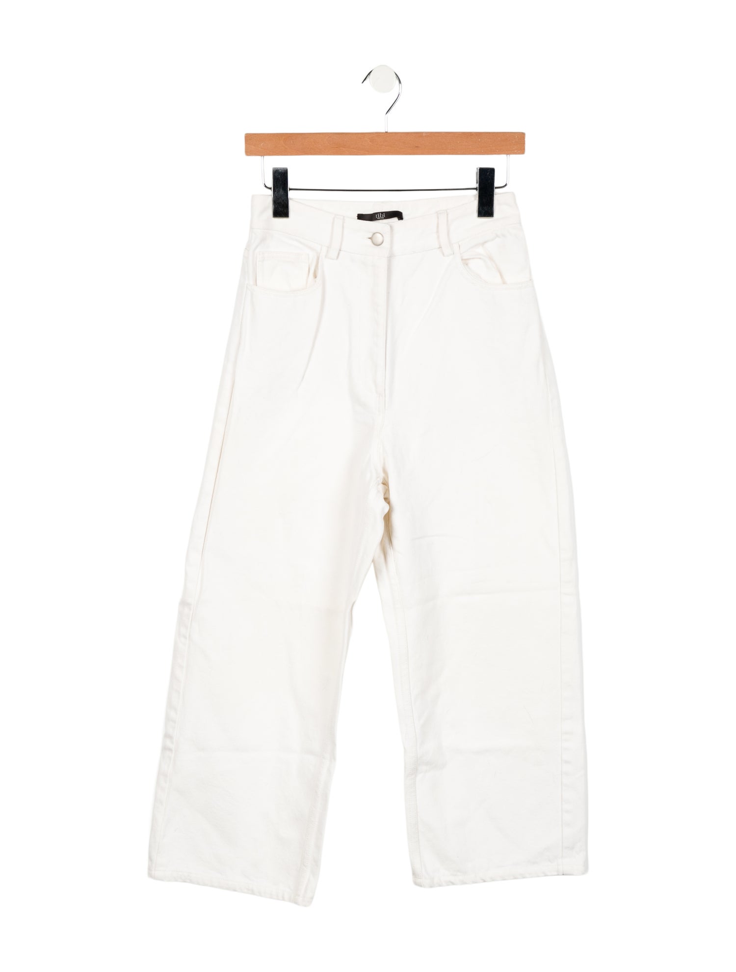 Tibi High-Rise Wide Leg Jeans