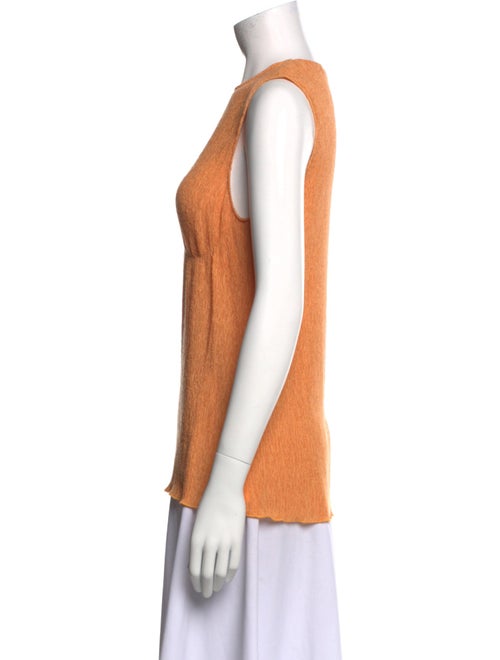 Tibi Linen Crew Neck Top