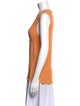 Tibi Linen Crew Neck Top