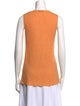 Tibi Linen Crew Neck Top