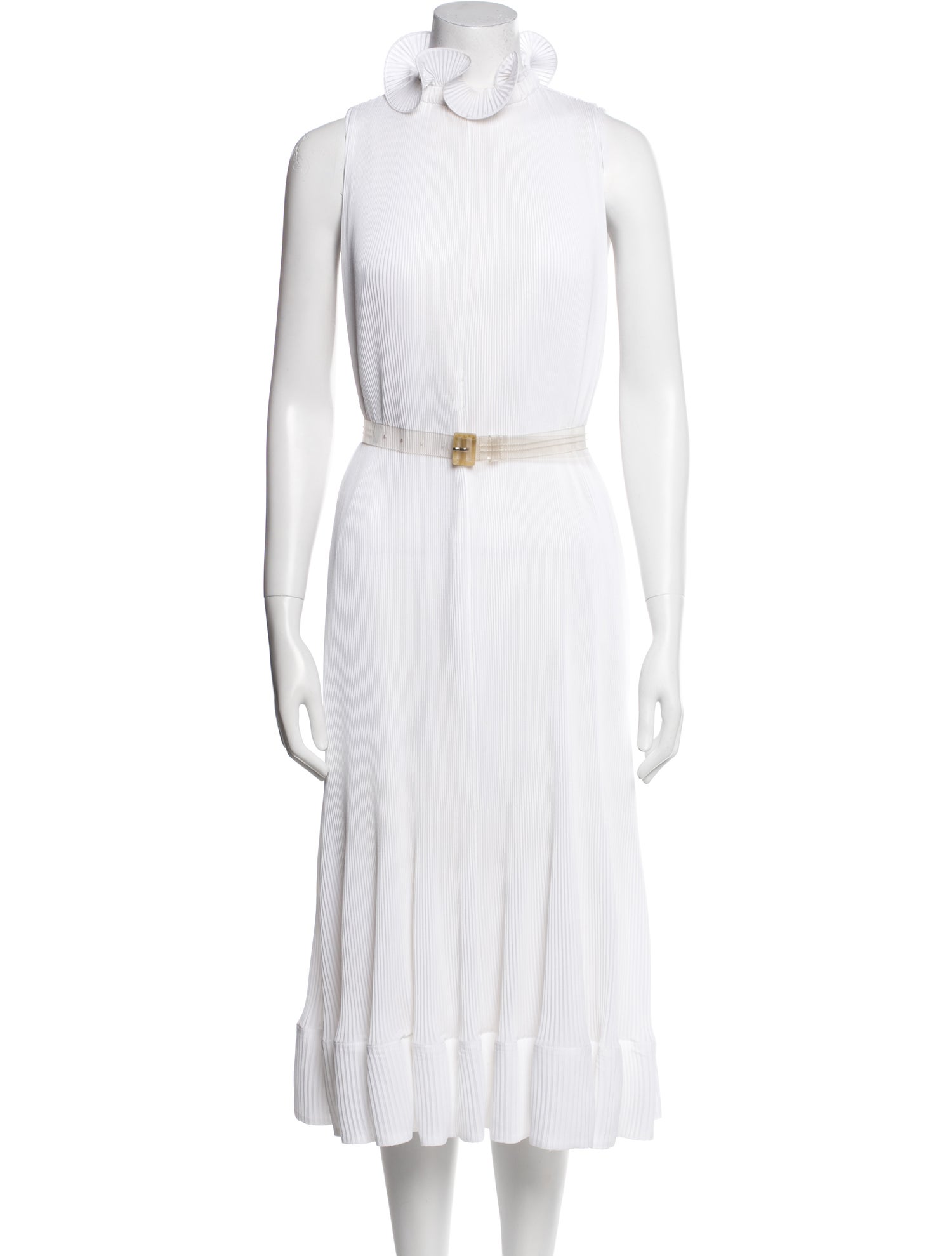 Tibi Mock Neck Long Dress