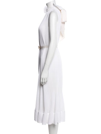 Tibi Mock Neck Long Dress