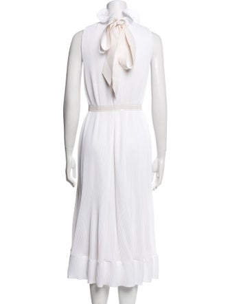 Tibi Mock Neck Long Dress