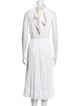 Tibi Mock Neck Long Dress