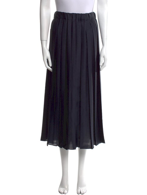 Tibi Pleated Accents Midi Length Skirt